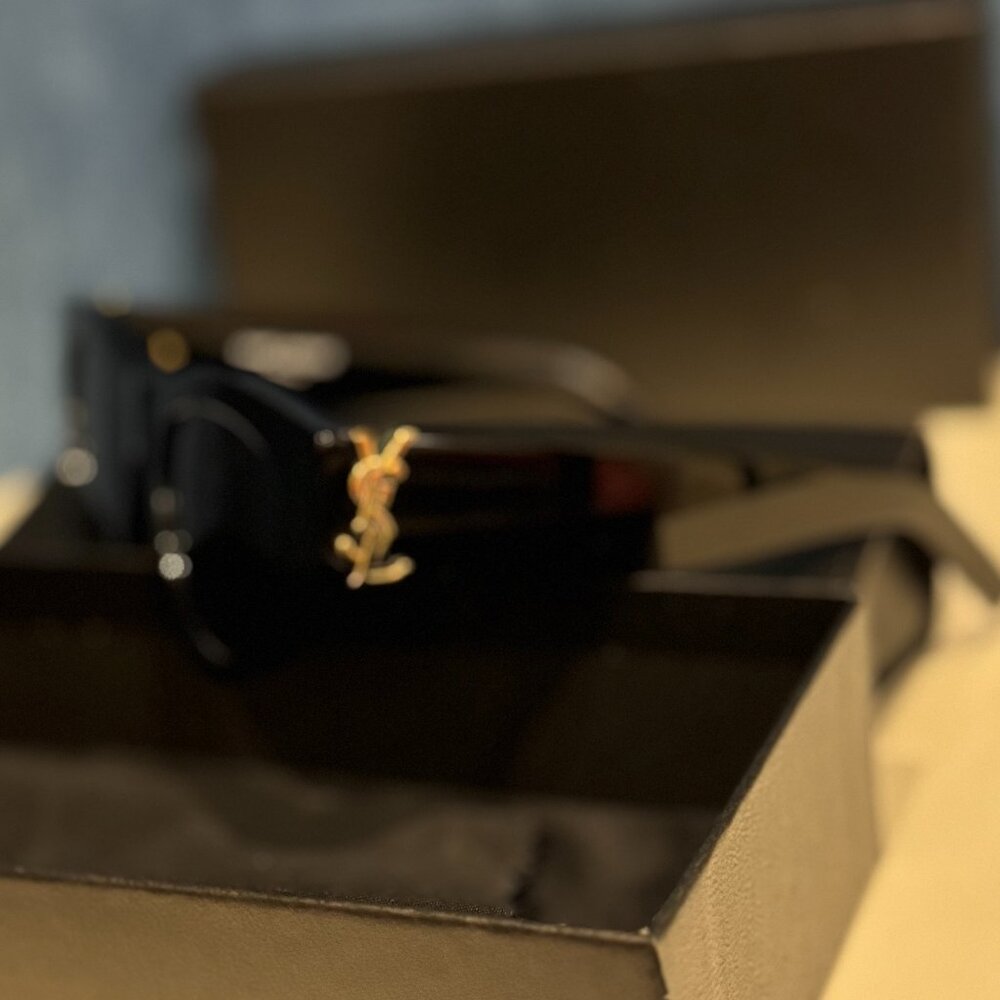 Yves Saint Laurent Black Sunglasses - Picture 6 of 13